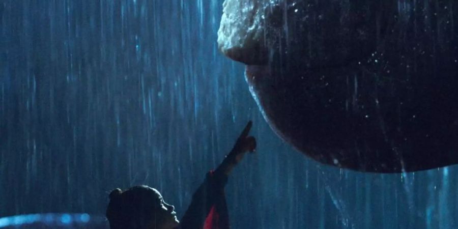 Eine anrührende Beziehung: Jia (Kaylee Hottle) und Kong. Foto: Warner Bros./dpa