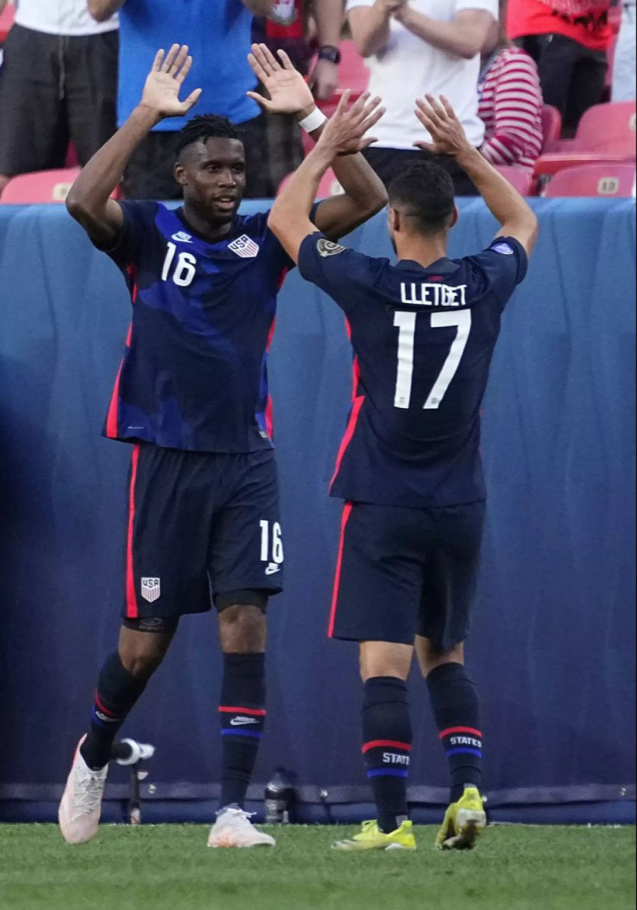 Jordan Siebatcheu erzielt das Goldene Tor zum 1:0-Sieg der USA gegen Honduras.