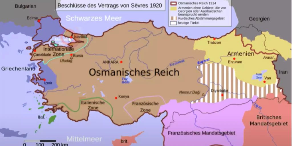 Osmanisches Reich 100 Jahre Seit Dem Vertrag Von Sevres