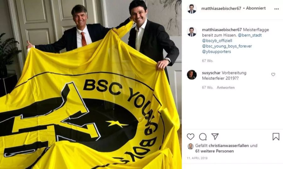 SP-Nationalrat Matthias Aebischer ist Anhänger der Young Boys. Er hätte auch kein Problem damit, im Stadion eine Schutzmaske zu tragen, sagt er.