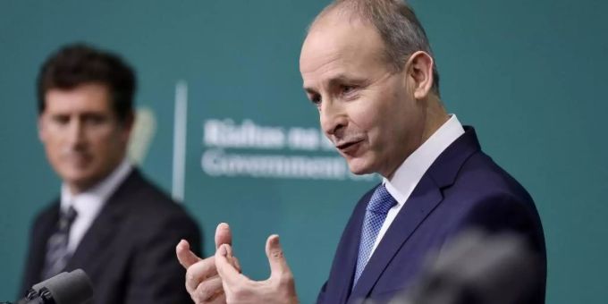 Irlands Premierminister Micheal Martin. Foto: Julien Behal/PA Media/dpa michael martin