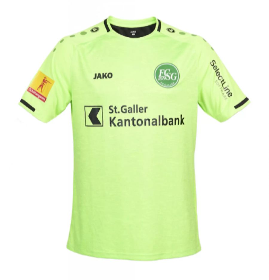 Das neue Torhütertrikot des FC St.Gallen.