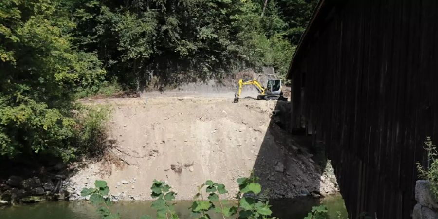 Bauarbeiten am Drachenlochweg in St.Josefen