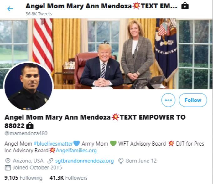 Mary Ann Mendoza verbreitete antisemitische Botschaften auf Twitter. Mary Ann Mendoza