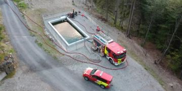 Neues Löschwasserbecken am Mittenberg