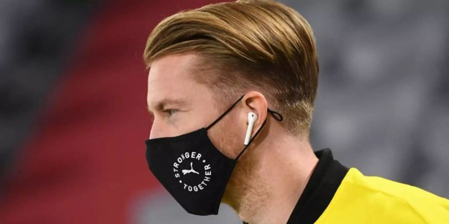 Steht im Supercup gegen Bayern in der BVB-Startelf: Kapitän Marco Reus. Foto: Sven Hoppe/dpa-Pool/dpa