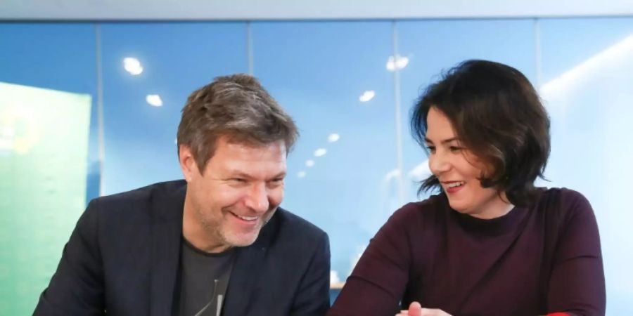 Robert Habeck und Annalena Baerbock in Hamburg