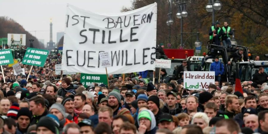 Bauernprotest in Berlin
