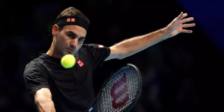 Roger Federer hat sein Auftaktmatch bei den ATP Finals verloren. Foto: John Walton/PA Wire/dpa