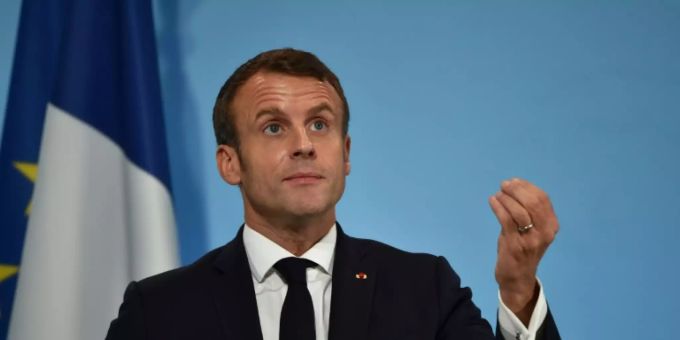 Lädt zu Friedensforum in Paris ein: Frankreichs Präsident Macron Emmanuel Macron