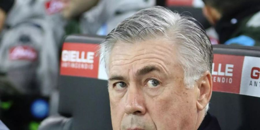 Beabsichtigt nicht, als Trainer vom SSC Neapel zurückzutreten: Carlo Ancelotti. Foto: Gabriele Menis/ANSA/dpa