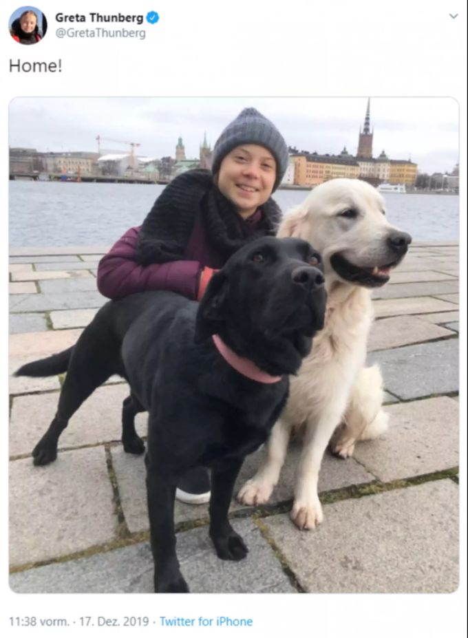 Die schwedische Klimaaktivistin Greta Thunberg ist wieder zurück in ihrer Heimatstadt Stockholm. greta thunberg