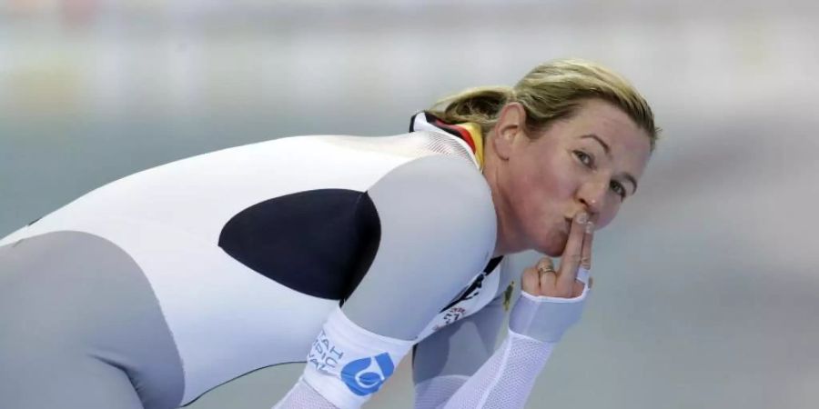 War auch bei der DM in Inzell nicht zu schlagen: Claudia Pechstein. Foto: Rick Bowmer/AP/dpa