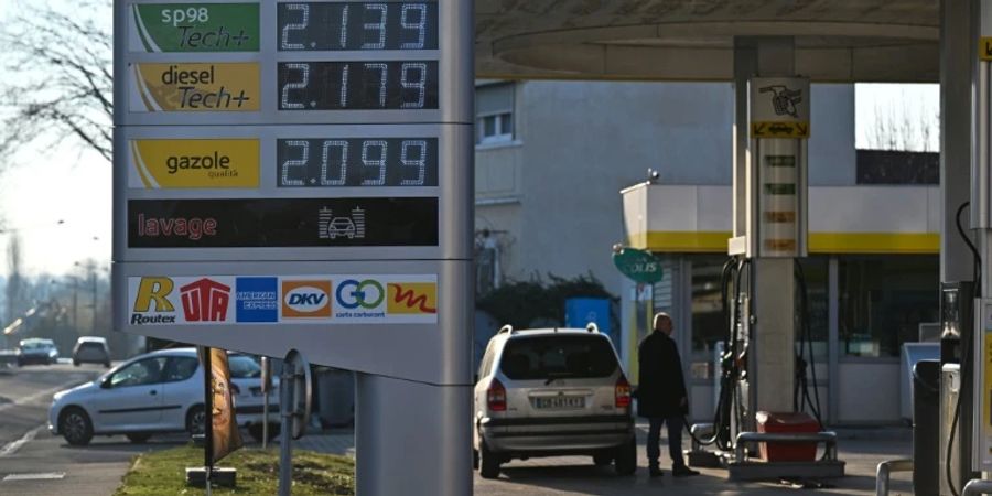 Tankstelle in Frankreich