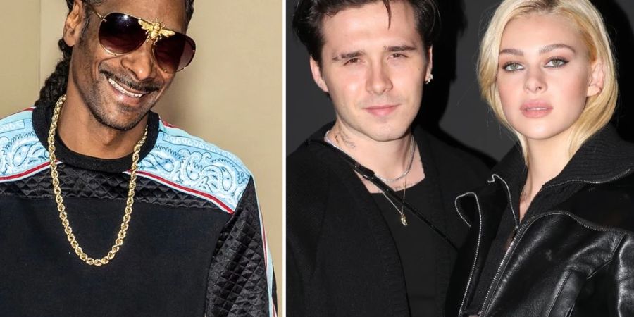 Snoop Dogg (l.) wird Brooklyn Beckham und Nicola Peltz' Hochzeits-DJ.