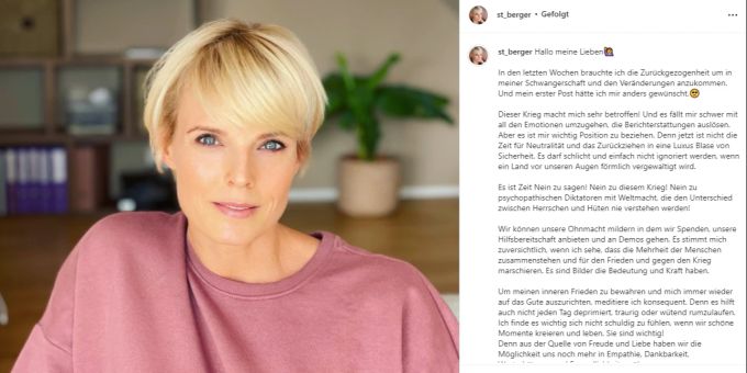 Stéphanie Berger wird zum zweiten Mal Mutter. Stéphanie Berger