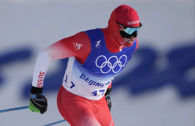 Dario Cologna bei seinem letzten Einsatz an Olympischen Spielen. Dario Cologna Olympia 2022