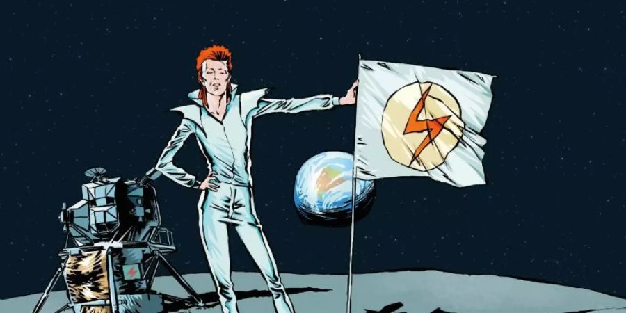 David Bowie ist der «Starman». Reinhard Kleist hat sich in seiner Graphic Novel auf die «Ziggy Stardust Years» konzentriert. Foto: Wolf-Dieter Tabbert/Carlsen Verlag/dpa