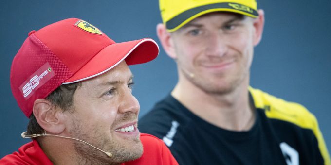 Formel 1 - Nico Hülkenberg und Sebastian Vettel. Formel 1 - Nico Hülkenberg und Sebastian Vettel