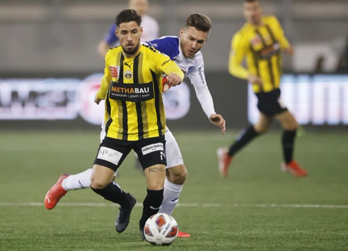 FC Schaffhausens Augustin Gonzalez in Action. FC Schaffhausen