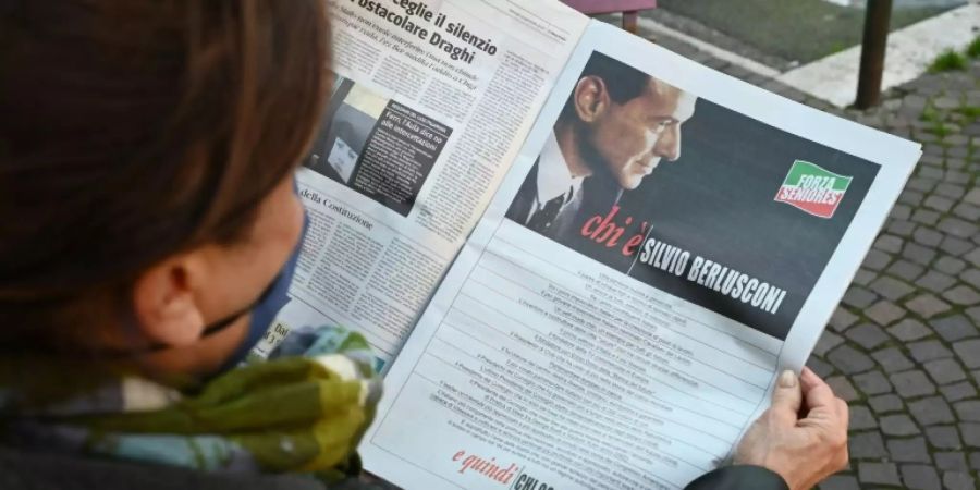 Bild Berlusconis in der Tageszeitung «Il Giornale»