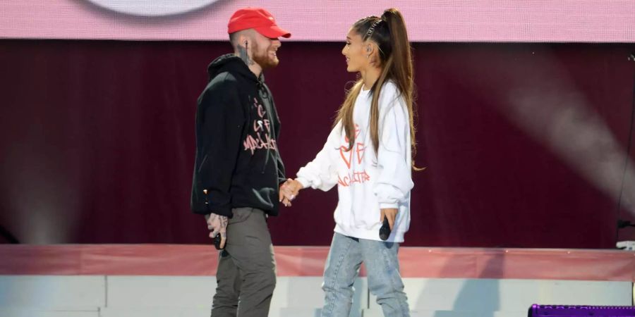 Mac Miller und Ariana Grande beim One Love Manchester Benefiz-Konzert.