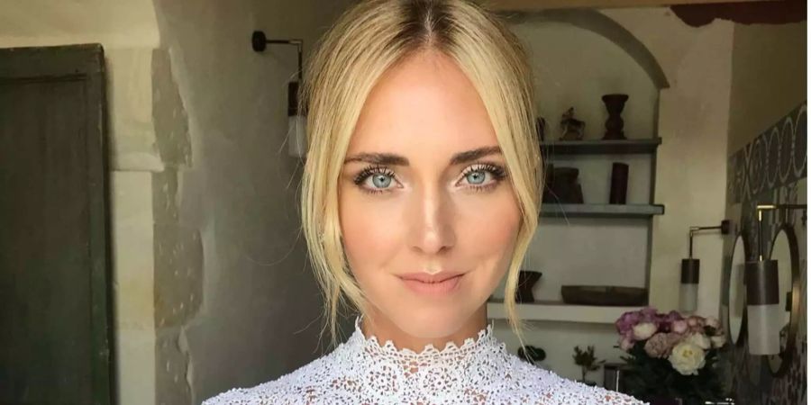 Chiara Ferragni an ihrem Hochzeitstag in einem ihrer sündhaft teuren Spitzenkleider.