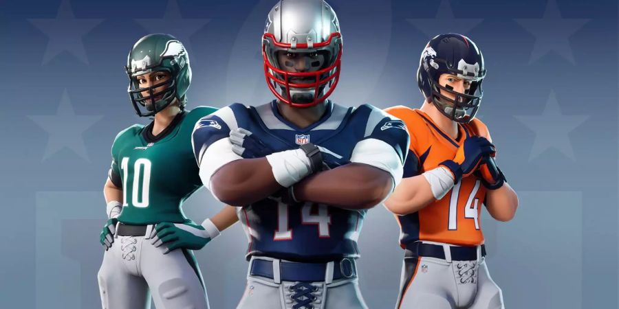 Die NFL Skins aus Fortnite.