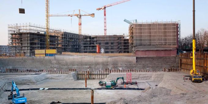 Die Baubranche klagt aktuell über Rohstoffmangel. Baustelle