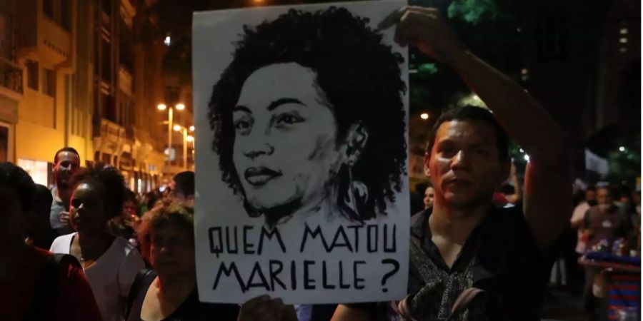 Proteste in Rio de Janeiro gegen die Ermordung von Marielle Franco.