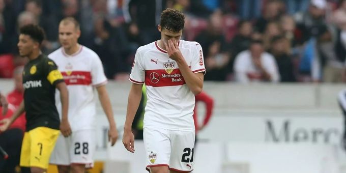 Benjamin Pavard vom VfB Stuttgart. Benjamin Pavard vom VfB Stuttgart.