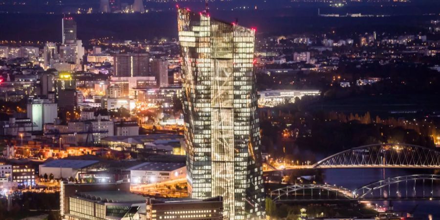 Die Zentrale der Europäischen Zentralbank.