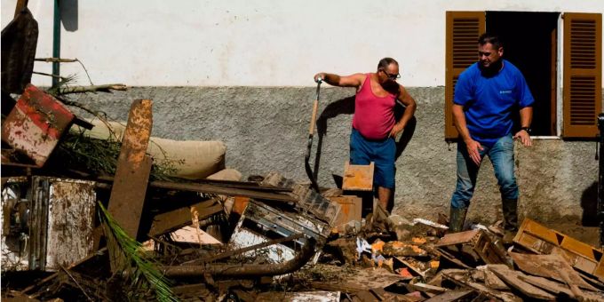 Das Unwetter in Mallorca hat zahlreiche Häuser überflutet. Das Unwetter in Mallorca hat zahlreiche Häuser überflutet.