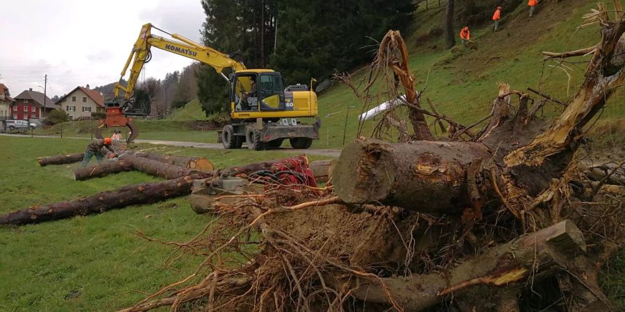 So sieht es in Bottwil gut acht Monate nach dem Unwetter aus.