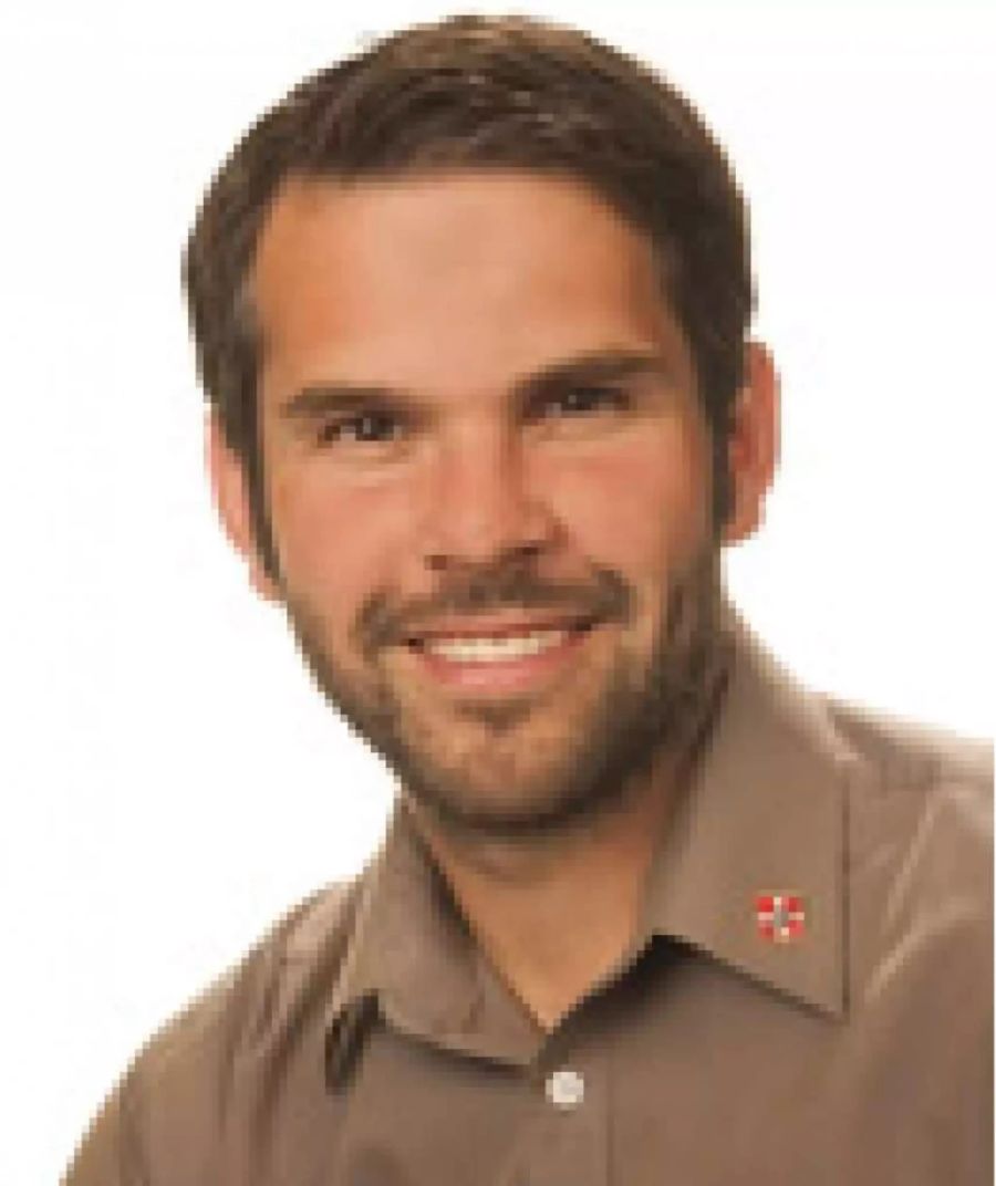 Pnos-Parteipräsident Dominic Lüthard.