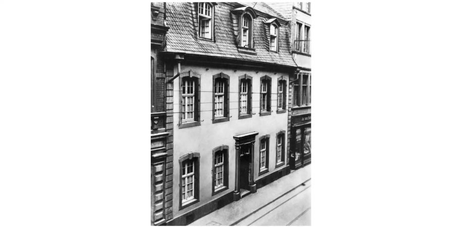 Das Karl-Marx-Haus in Trier ist das Geburtshaus des deutschen Ökonomen, Philosophen, Autors und Revolutionärs Karl Marx und heute ein Museum, undatierte Aufnahme um 1930.