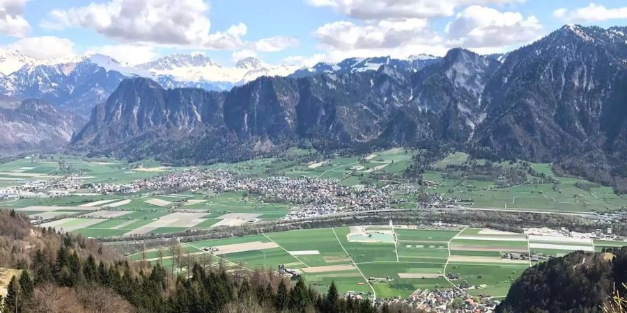 Untervaz im Kanton Graubünden.