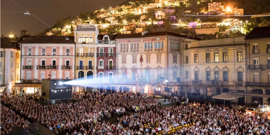 Die Piazza Grand in Locarno während dem 71. Filmfestival.