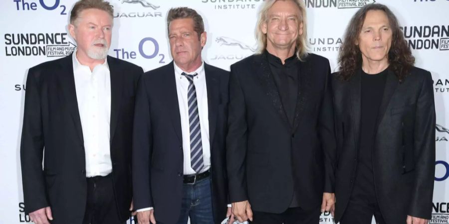 Die Band «The Eagles» v.l.n.r. Don Henley, Glenn Frey, Joe Walsh und Timothy Schmidt.