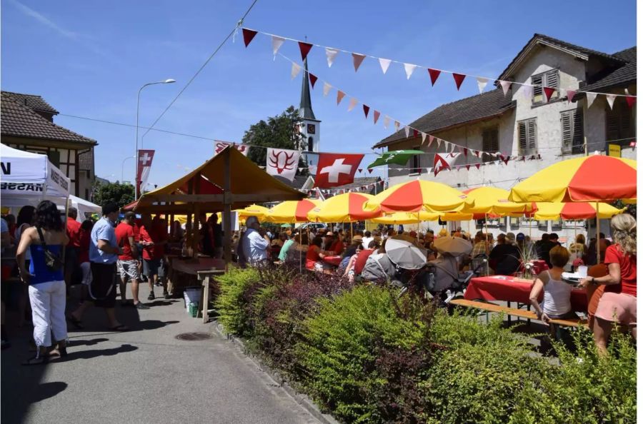 Bundesfeier im Zentrum von Niederwil - Gemeinde Oberbüren