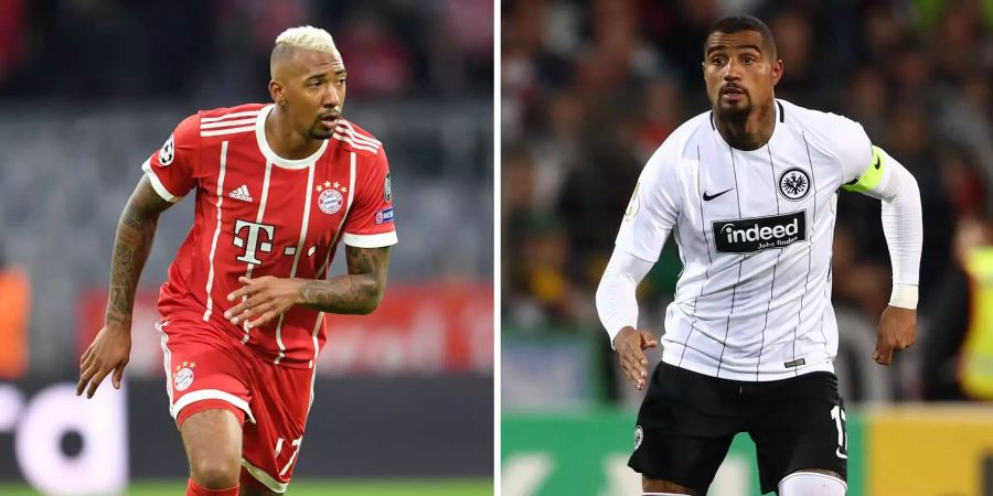 Bayern-Spieler Jerôme (links) und Kevin-Prince Boateng von Frankfurt