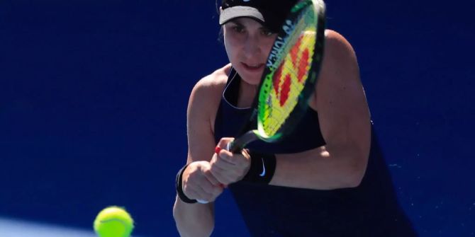 Belinda Bencic in Australien.