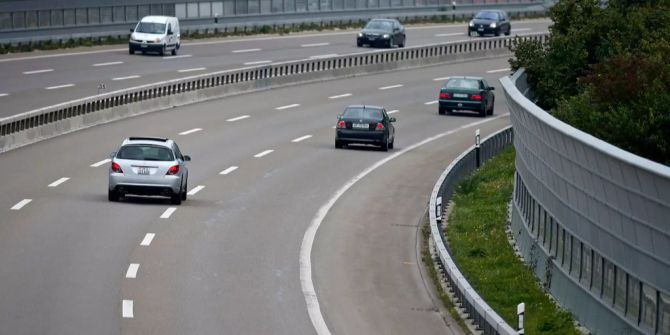 Eine Autobahn Kanton Zürich.