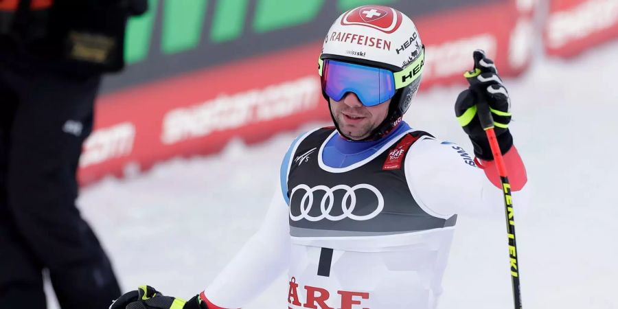 Beat Feuz an der Ski WM im schwedischen Are.