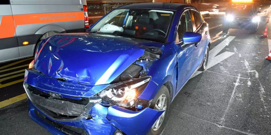 Am Unfallfahrzeug in Luzern entstand ein Sachschaden von rund 30'000.