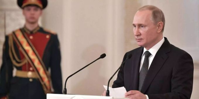 Russlands Präsident Wladimir Putin. Ukraine Krieg