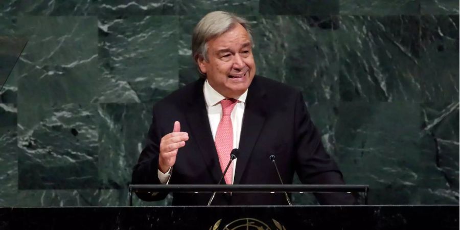 UN-Generalsekretär António Guterres (68): «Wir denken an die Menschen unserer grossartigen Gastgeberstadt; heute sind wir alle im UN-Hauptquartier New Yorker.»