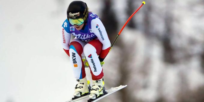 Für einmal nicht top: Lara Gut in Garmisch. Für einmal nicht top: Lara Gut in Garmisch.