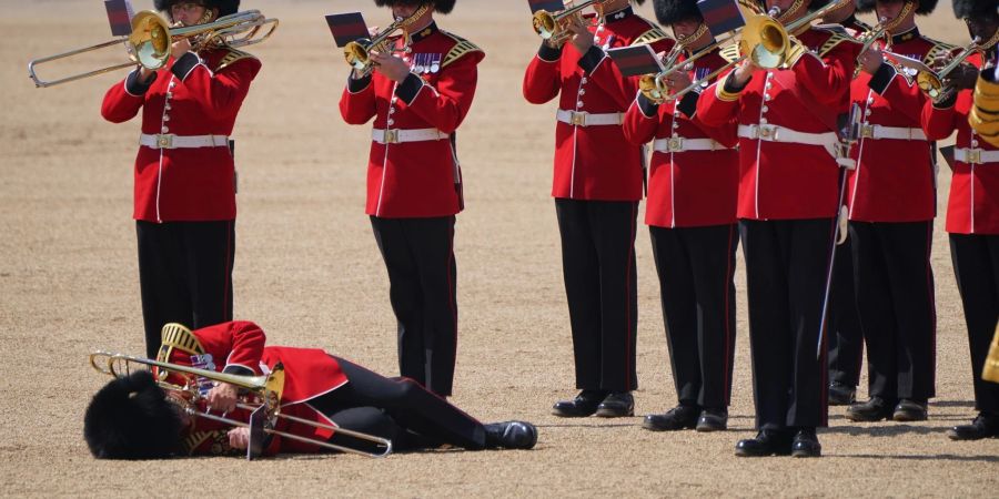 Generalprobe der Trooping the Colour Parade in London