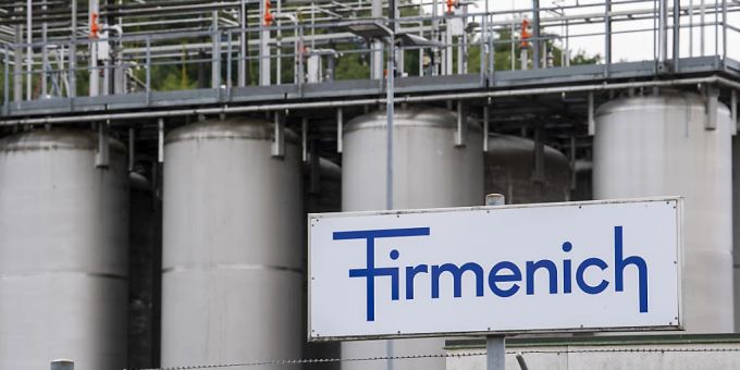Logo von Firmenich bei Genf. (Archivbild) firmenich